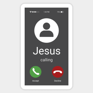 Jesus calling Sticker